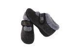 Zapatilla de Estar por casa/Botín de Lana/De Mujer/Vulca-Bicha/Cierre fácil/Cuña 3cm