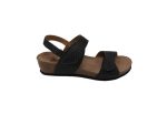 Sandalia de Mujer Marca Galiana Empeine de Piel Suela Microporosa Muy Ligera Cierre Fácil Cuña 4cm