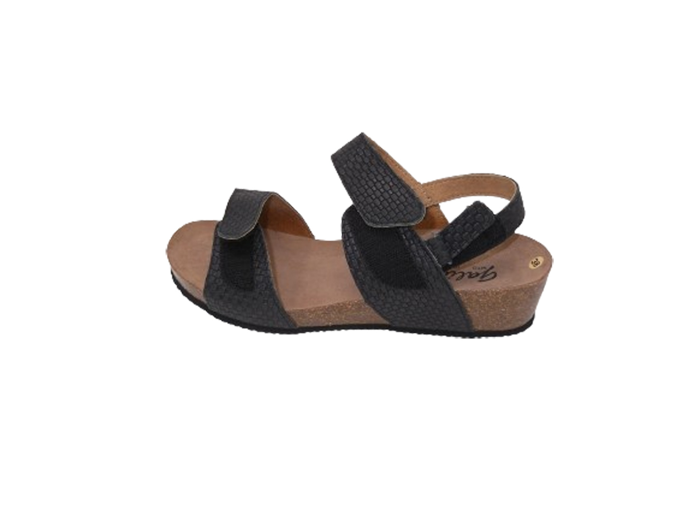 Sandalia de Mujer Marca Galiana Empeine de Piel Suela Microporosa Muy Ligera Cierre Fácil Cuña 4cm - Imagen 3