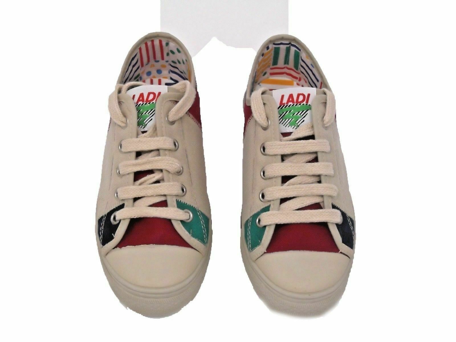 Zapatillas deportivas Niño Vul Ladi Color Beige Lona Cordones Núm 33 España - Imagen 3