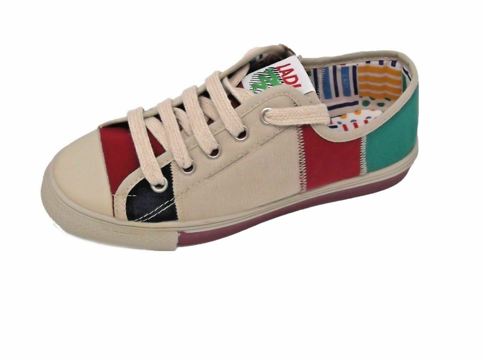 Zapatillas deportivas Niño Vul Ladi Color Beige Lona Cordones Núm 33 España