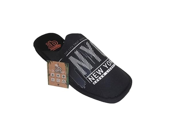 Berevëre Zapatillas de estar por casa Hombre/Puntera Cerrada/Dibujo Skyline/Empeine : Lona/Suela : Eva Microporoso (Muy ligeras) Tallas desde 39 al 51 - Imagen 4