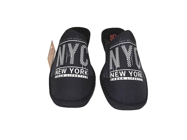 Berevëre Zapatillas de estar por casa Hombre/Puntera Cerrada/Dibujo Skyline/Empeine : Lona/Suela : Eva Microporoso (Muy ligeras) Tallas desde 39 al 51 - Imagen 5