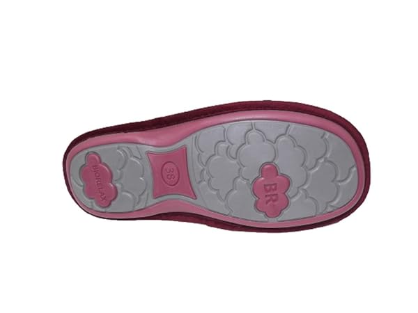 COSDAM Zapatilla de estar por casa/Mujer Bicicleta/Color Granate - Imagen 6