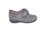 Zapatilla de Calle/De Mujer/Vulca-Bicha/Empeine Textil/Suela de Goma/Cuña 3cm/Plantilla Extraible/Color Plata/Tallas del 35 a 42