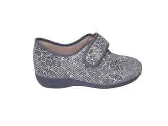 Zapatilla de Calle/De Mujer/Vulca-Bicha/Empeine Textil/Suela de Goma/Cuña 3cm/Plantilla Extraible/Color Plata/Tallas del 35 a 42