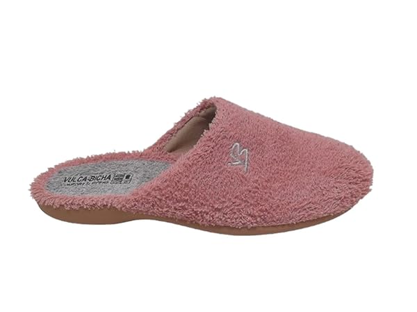 Zapatilla de Estar por casa/De Mujer/Vulca-Bicha/Empeine téxtil/Suela de Goma/Color Malva/Tallas del 35 a 41 - Imagen 2