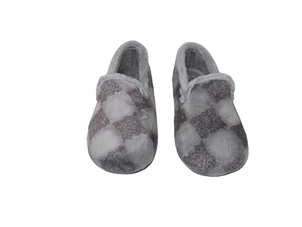 Zapatilla de Estar por casa/De Mujer/Vulca-Bicha/Empeine téxtil/Suela de Goma/Plantilla Extraible/Color Gris/Tallas del 35 a 42 - Imagen 3