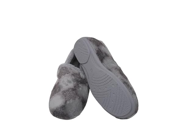 Zapatilla de Estar por casa/De Mujer/Vulca-Bicha/Empeine téxtil/Suela de Goma/Plantilla Extraible/Color Gris/Tallas del 35 a 42 - Imagen 4