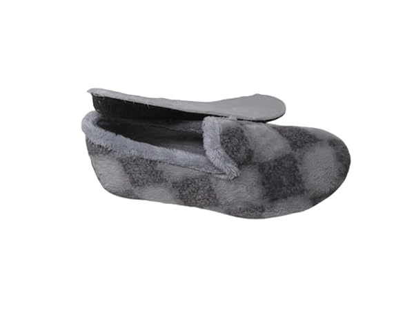 Zapatilla de Estar por casa/De Mujer/Vulca-Bicha/Empeine téxtil/Suela de Goma/Plantilla Extraible/Color Gris/Tallas del 35 a 42 - Imagen 5