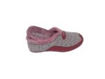 Zapatilla de Estar por casa/De Mujer/Vulca-Bicha/Empeine téxtil/Suela de Goma/Plantilla Extraible/Color Malva Estampado/Tallas del 35 al 42