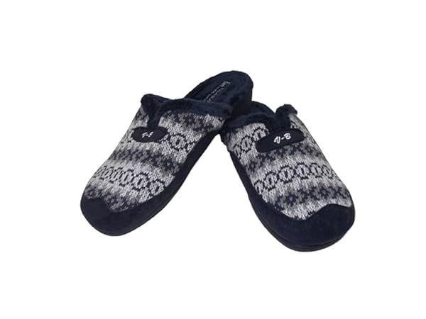 Zapatilla de Estar por casa/Mujer/Chancla/Vulca-Bicha/Color Marino/Talón Abierto/Tallas del 35 al 42 - Imagen 3