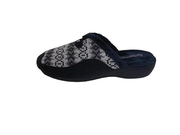 Zapatilla de Estar por casa/Mujer/Chancla/Vulca-Bicha/Color Marino/Talón Abierto/Tallas del 35 al 42